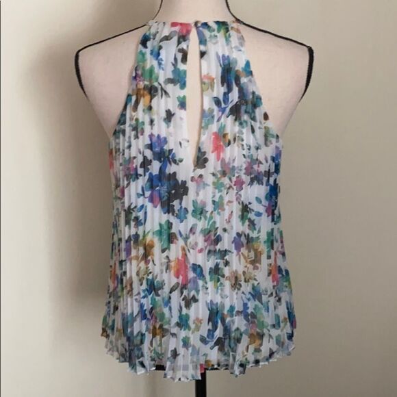 Likely Chester Chiffon Pleated Halter Top Size 2 - Picture 5 of 8